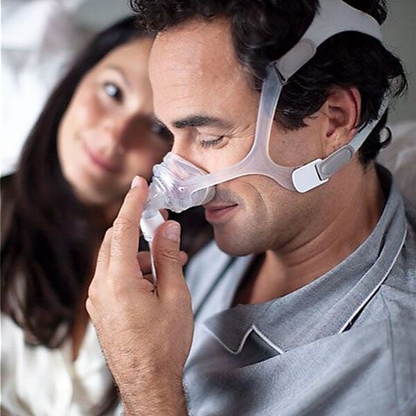 Man Wearing Wisp CPAP Mask